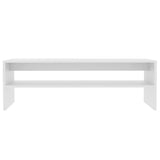 Tavolino da Salotto Bianco 100x40x40 cm in Legno truciolato