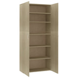 Scarpiera Rovere Sonoma 80x35,5x180 cm in Legno truciolato