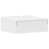 Comodini Pensili 2pz Bianchi 40x30x15 cm in Legno truciolato