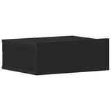 Comodino Pensile Nero 40x30x15 cm in Legno truciolato