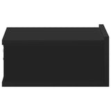 Comodino Pensile Nero 40x30x15 cm in Legno truciolato