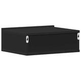 Comodino Pensile Nero 40x30x15 cm in Legno truciolato