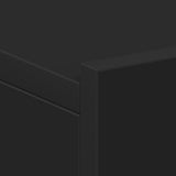 Comodino Pensile Nero 40x30x15 cm in Legno truciolato
