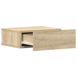 Comodini Pensili 2pz Rovere Sonoma 40x30x15cm Legno truciolato