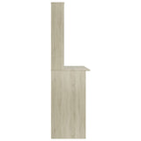 Scrivania e Ripiani Rovere Sonoma 110x45x157 Legno truciolato