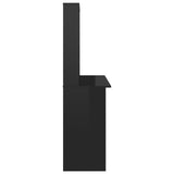 Scrivania Mensole Nero Lucido 110x45x157 cm Legno truciolato