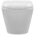 WC Sospeso con Design Senza Bordi in Ceramica Bianca