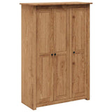 Armadio a 3 Ante 118x50x171,5cm Legno di Pino Panama Range
