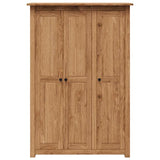 Armadio a 3 Ante 118x50x171,5cm Legno di Pino Panama Range