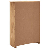 Armadio a 3 Ante 118x50x171,5cm Legno di Pino Panama Range