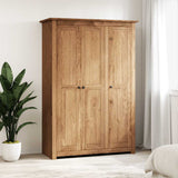 Armadio a 3 Ante 118x50x171,5cm Legno di Pino Panama Range