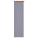 Armadio a 3 Ante Grigio 118x50x171,5cm in Pino Panama Range