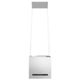 Cappa da Cucina ad Isola Sospesa LCD con Sensore 37 cm Acciaio