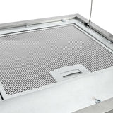 Cappa da Cucina ad Isola Sospesa LCD con Sensore 37 cm Acciaio