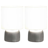 Lampade da Tavolo 2 pz Pulsanti Touch Bianche E14