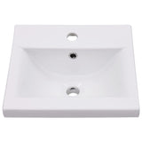 Lavabo da Incasso 42x39x18 cm in Ceramica Bianco
