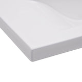 Lavabo da Incasso 81x39,5x18,5 cm in Ceramica Bianco