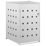 Copribidone per Spazzatura Singolo 240 L in Acciaio Inox