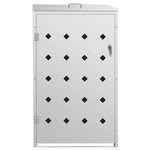 Copribidone per Spazzatura Singolo 240 L in Acciaio Inox