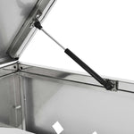Copribidone per Spazzatura Singolo 240 L in Acciaio Inox