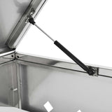 Copribidone per Spazzatura Singolo 240 L in Acciaio Inox