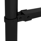Recinzione da Giardino con Punta a Lancia in Acciaio 359x125 cm Nero