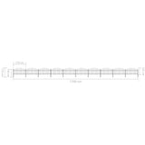 Recinzione Giardino Punta a Lancia (1-1,25)x17m Acciaio Nera
