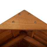 Tavolo Bar Esterno con Tetto 113x106x217cm Massello di Acacia