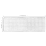 Griglia Barbecue da Campeggio Portatile in Acciaio 60x22,5x33cm