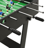 Calcio Balilla Pieghevole 121x61x80 cm Nero