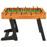 Calcio Balilla Pieghevole 121x61x80 cm Marrone Chiaro