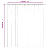 Tenda Oscurante con Ganci Beige 290x245 cm