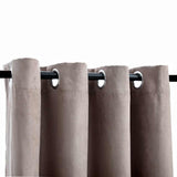 Tende Oscuranti con Anelli Metallo 2 pz Grigio Talpa 140x175 cm