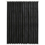 Tenda Oscurante con Ganci in Velluto Antracite 290x245 cm