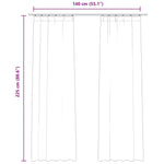 Tende Oscuranti con Ganci 2 pz Rosa Antico in Velluto 140x225cm