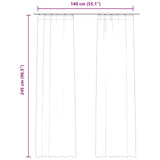 Tende Oscuranti con Ganci 2 pz Rosa Antico in Velluto 140x245cm