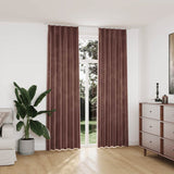 Tende Oscuranti con Ganci 2 pz Rosa Antico in Velluto 140x245cm