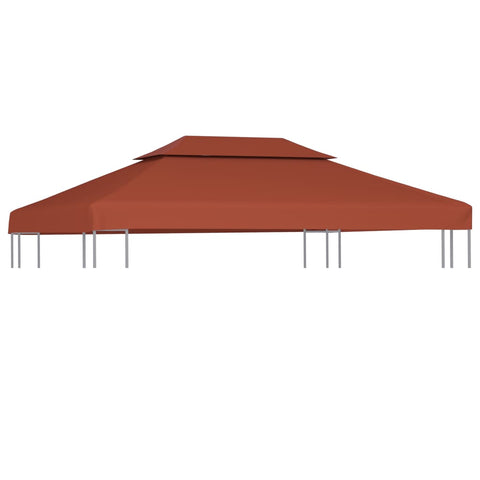 Copertura Superiore Gazebo a 2 Strati 310g/m 4x3m Terracotta