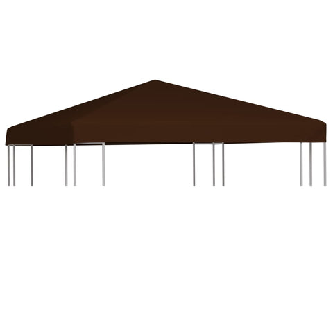 Copertura Superiore per Gazebo 310 g/m 3x3 m Marrone