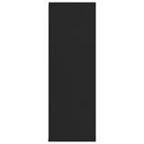 Scarpiera Nera 54x34x100,5 cm in Legno truciolato