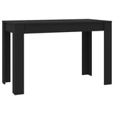 Tavolo da Pranzo Nero 120x60x76 cm in Legno truciolato
