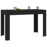 Tavolo da Pranzo Nero 120x60x76 cm in Legno truciolato