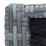 Scalino per Spa Grigio in Polyrattan 92x45x25 cm