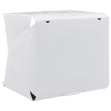 Light Box per Studio Foto a LED 40x34x37 cm in Plastica Bianco