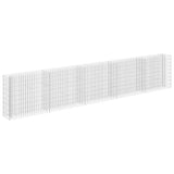 Gabbione Letto Rialzato in Acciaio Zincato 450x30x90 cm