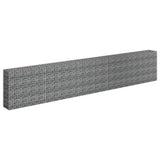 Gabbione Letto Rialzato in Acciaio Zincato 450x30x90 cm