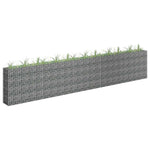 Gabbione Letto Rialzato in Acciaio Zincato 450x30x90 cm