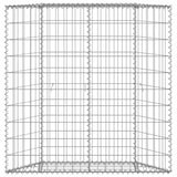 Gabbione Letto Rialzato Trapezio Acciaio Zincato 100x20x100 cm