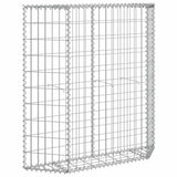 Gabbione Letto Rialzato Trapezio Acciaio Zincato 100x20x100 cm