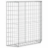 Gabbione Letto Rialzato Trapezio Acciaio Zincato 100x20x100 cm